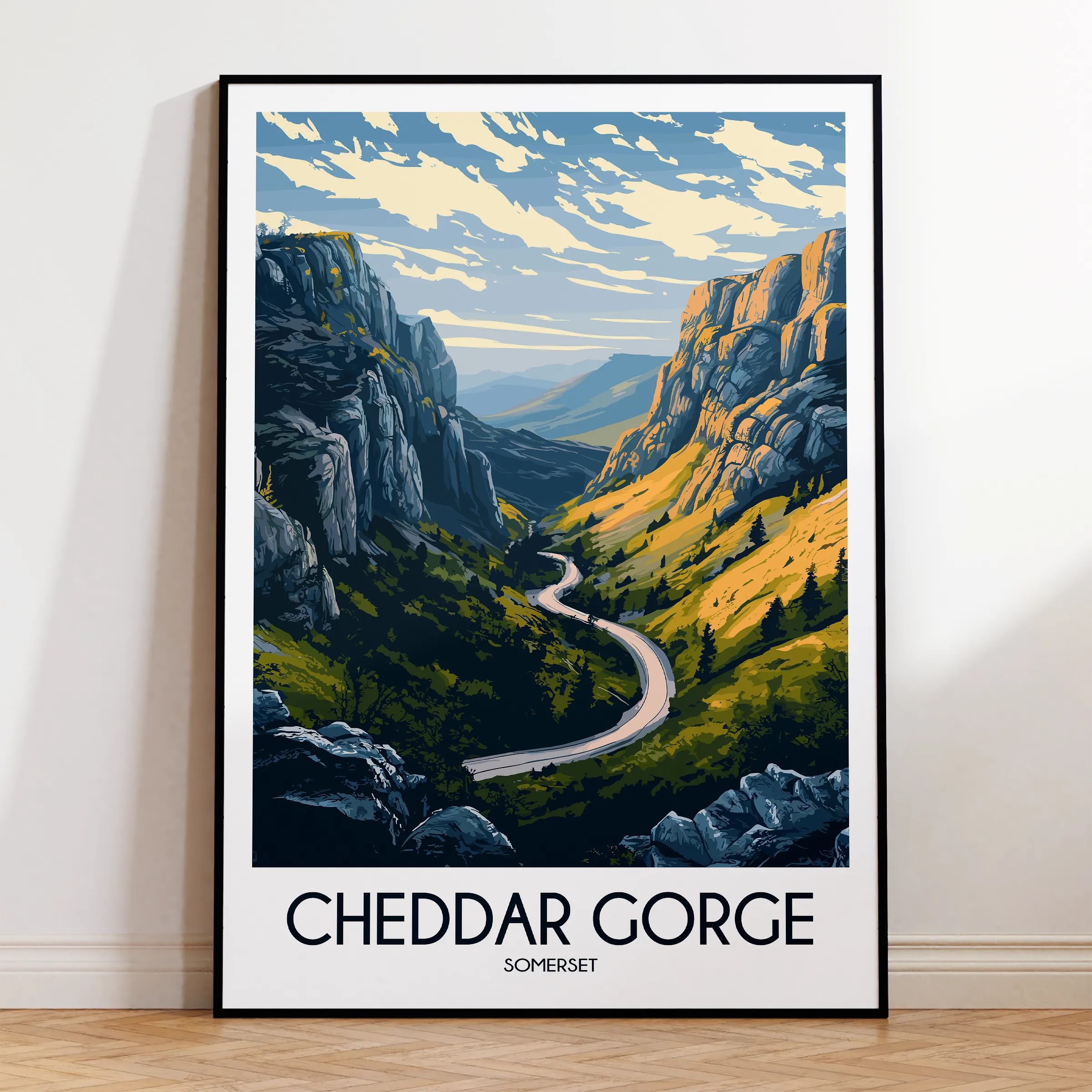 Cheddar Gorge Destination Art Gift