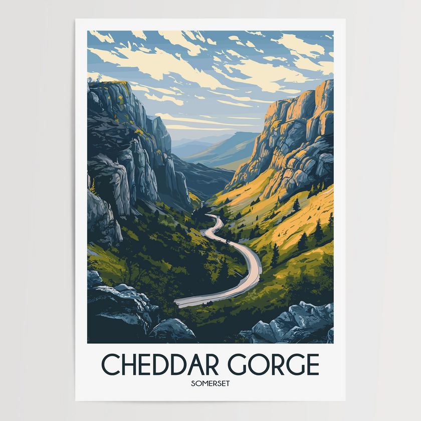 Cheddar Gorge Minimalist Wall Art
