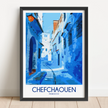 Chefchaouen Modern Travel Poster