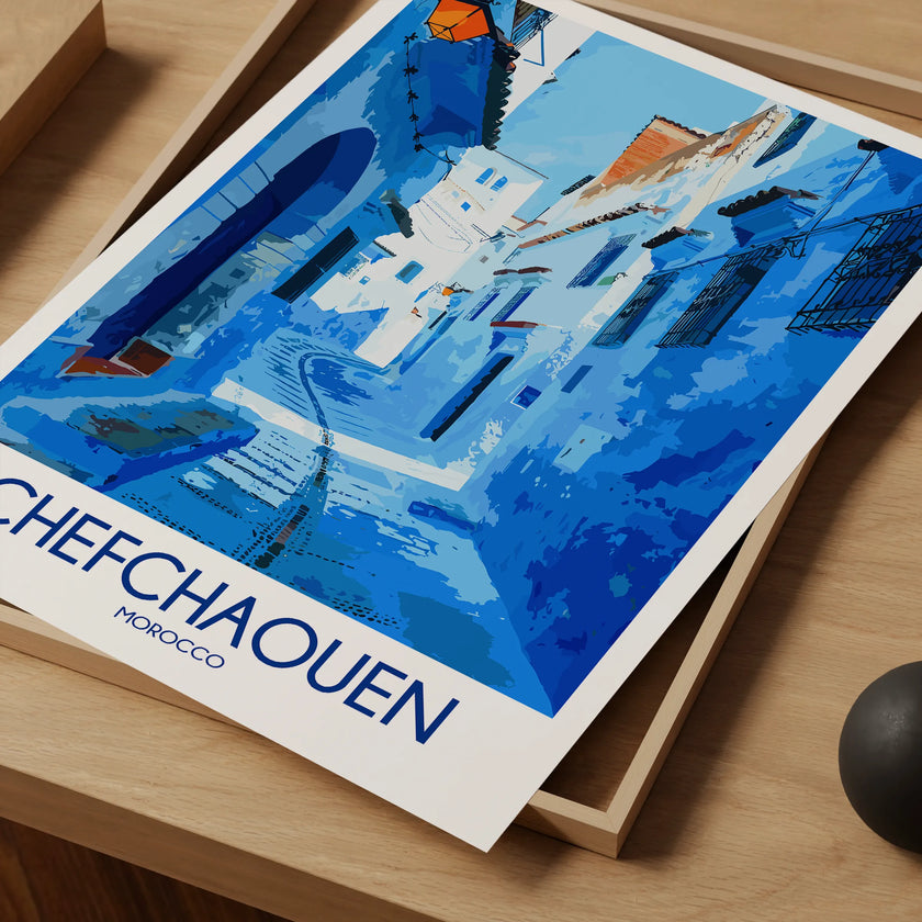 Chefchaouen Scenic Landscape Art