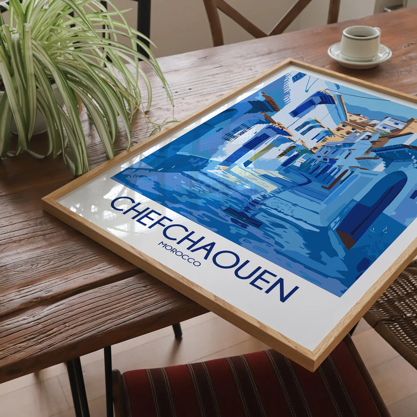 Chefchaouen Scenic Landscape Art