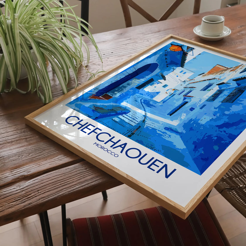 Chefchaouen Vintage Style Print