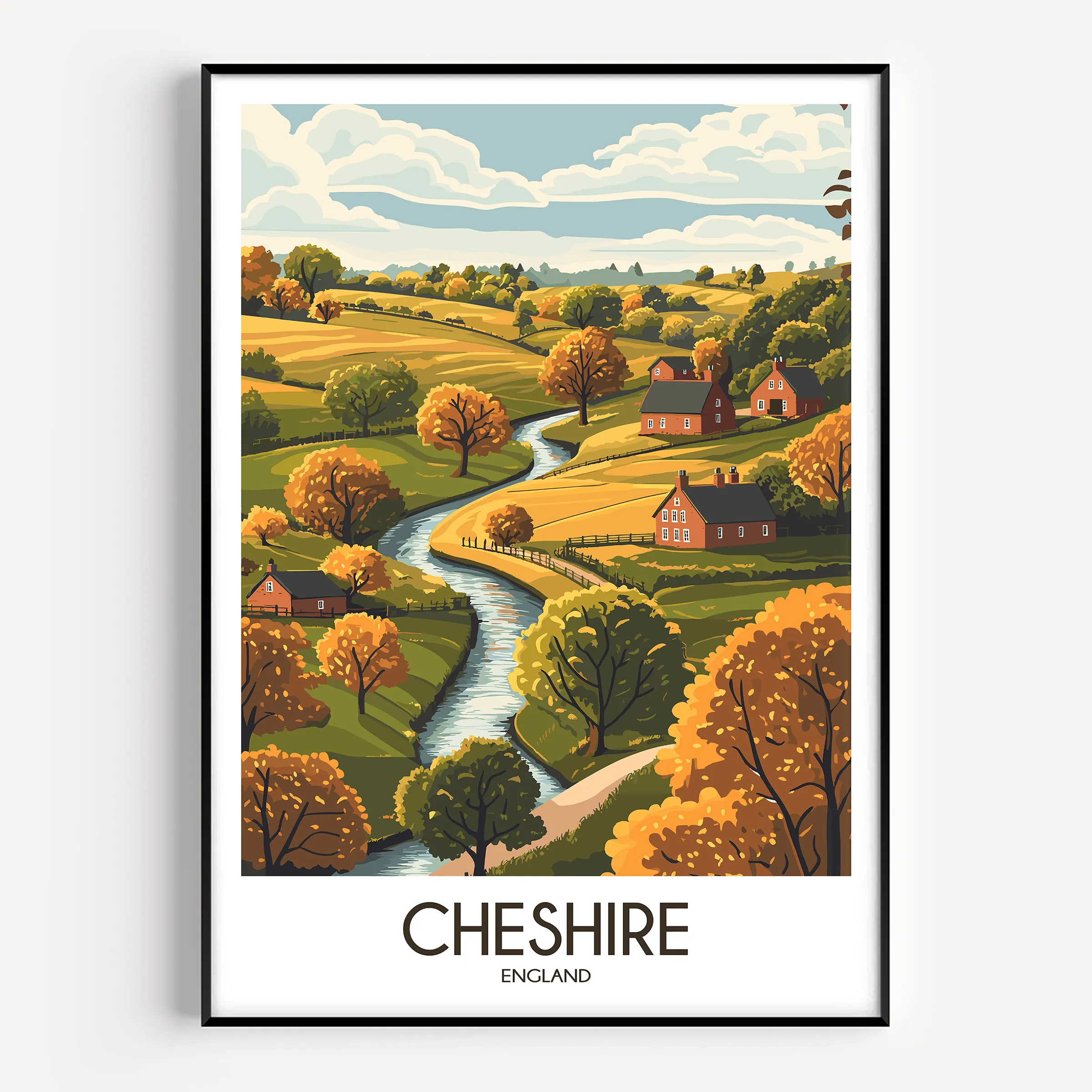 Cheshire Minimalist Wall Art