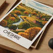 Cheshire Modern Travel Poster