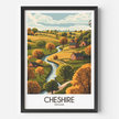 Cheshire Vintage Style Print