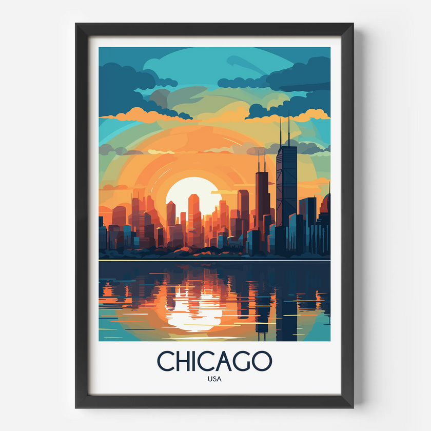 Chicago Destination Art Gift