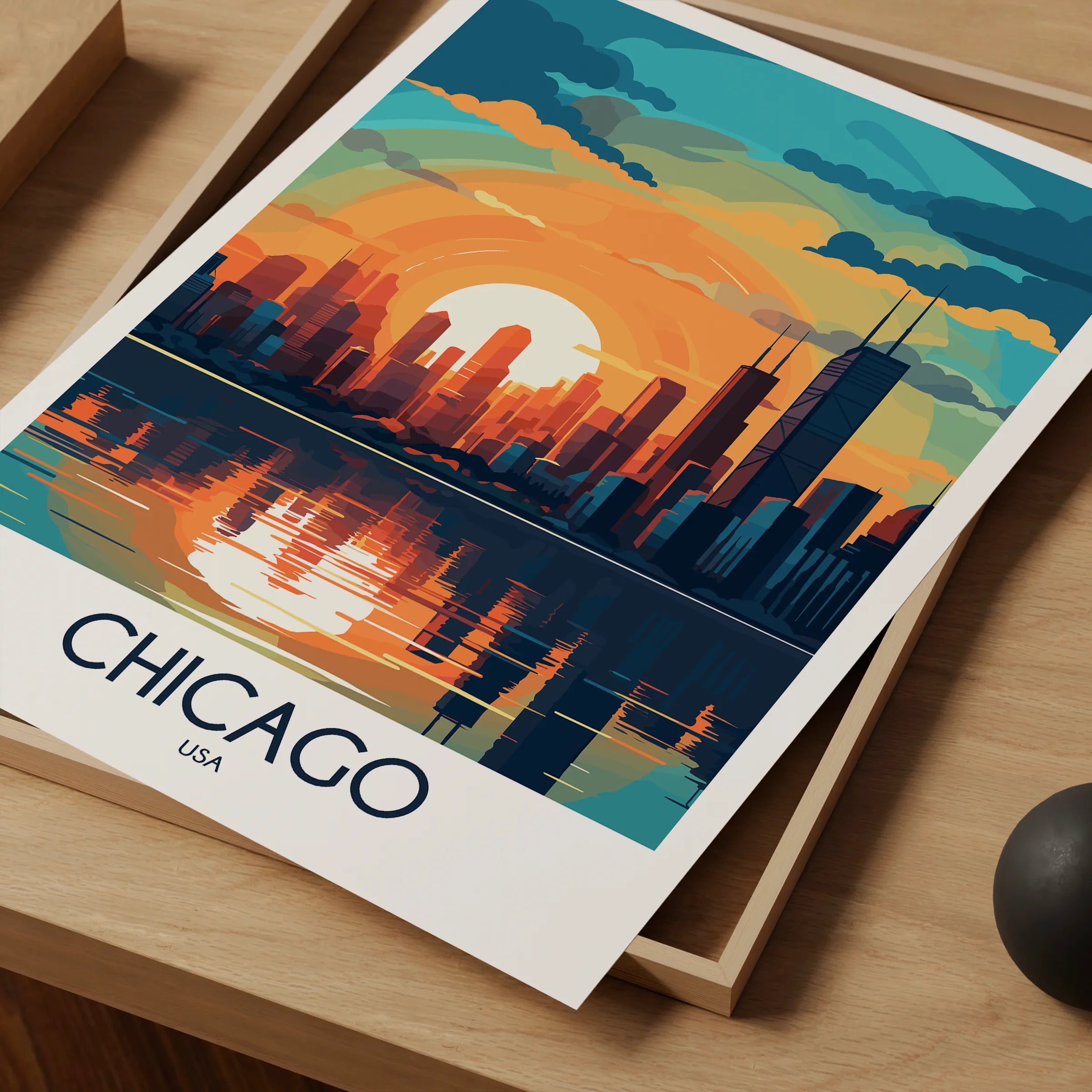 Chicago Minimalist Wall Art