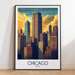 Chicago Minimalist Wall Art