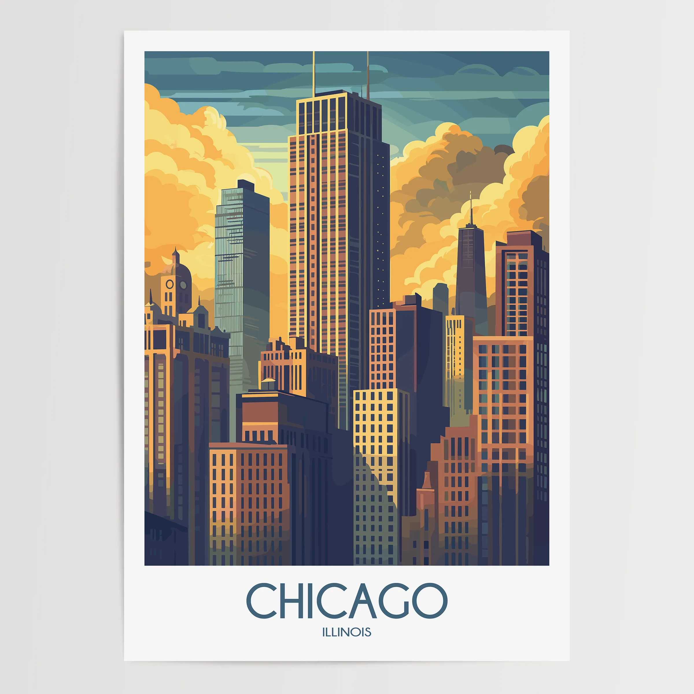 Chicago Souvenir Poster Print