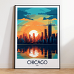 Chicago Souvenir Poster Print