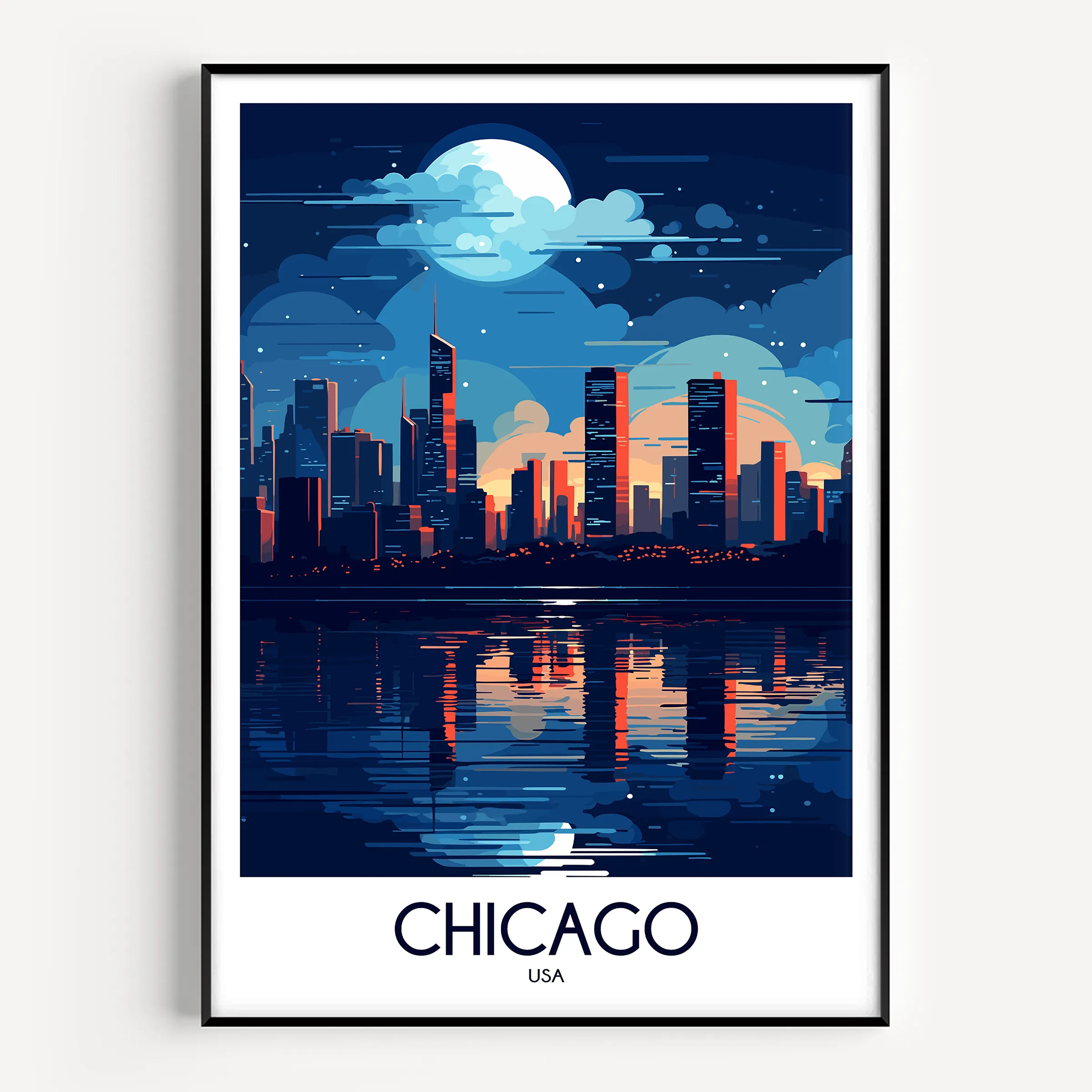 Chicago Souvenir Poster Print