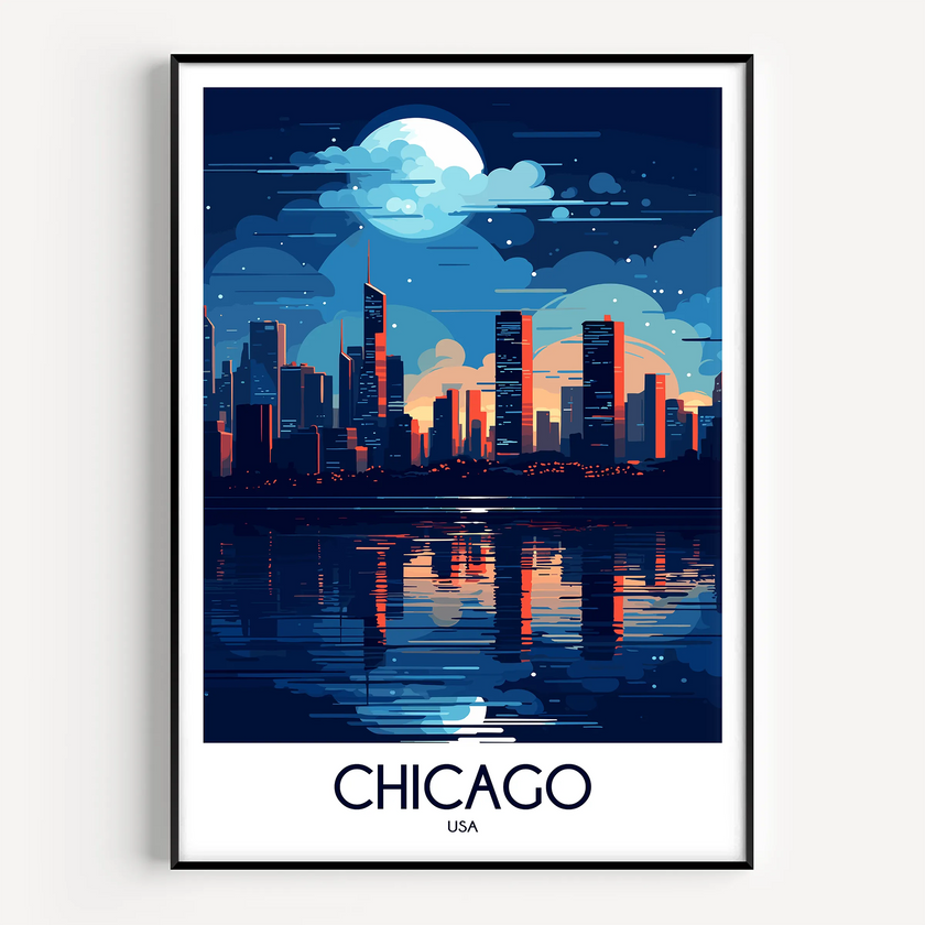 Chicago Souvenir Poster Print