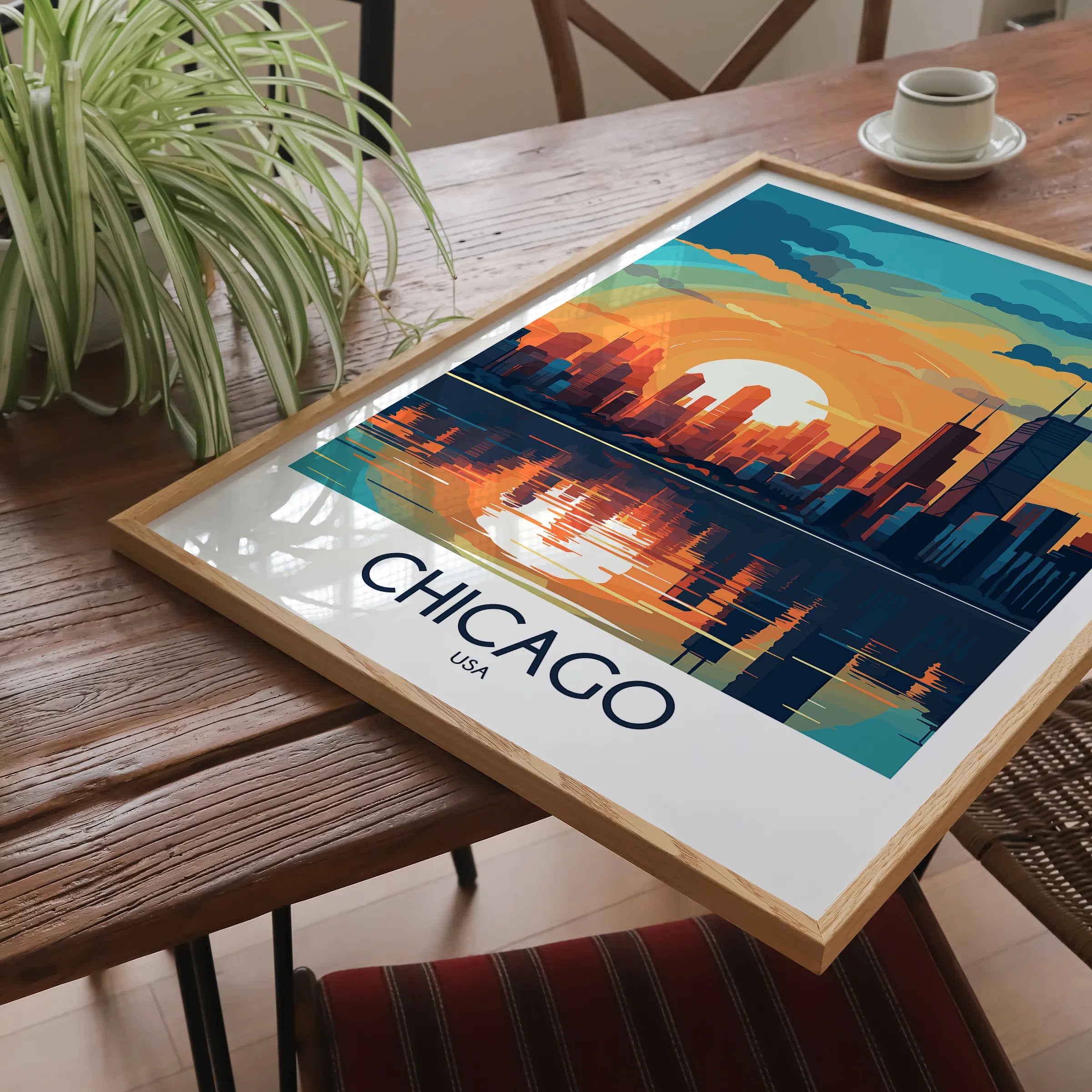 Chicago Vintage Style Print