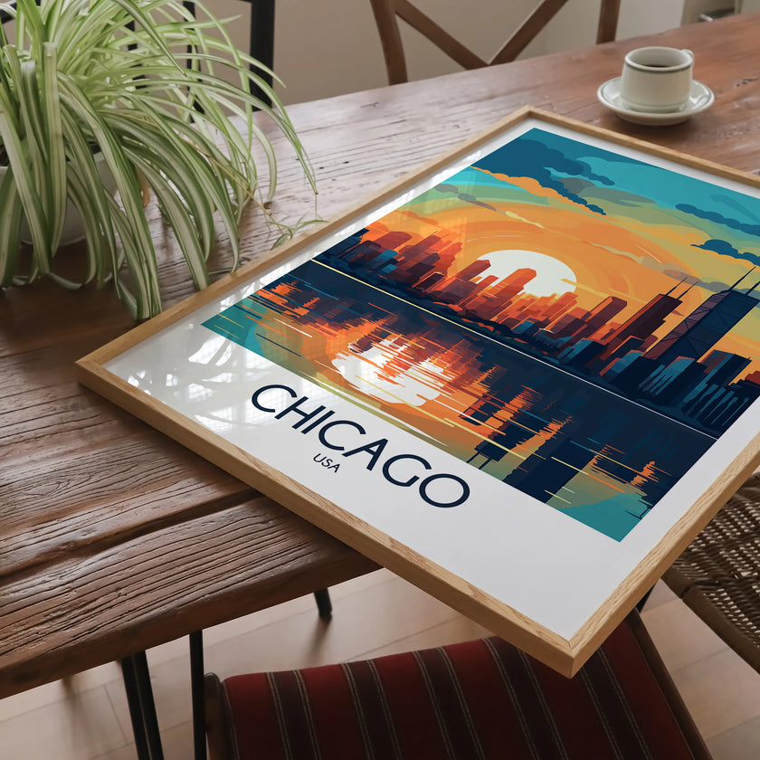 Chicago Vintage Style Print