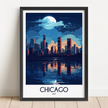 Chicago Vintage Style Print