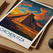 Chichen Itza Modern Travel Poster