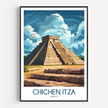 Chichen Itza Souvenir Poster Print
