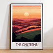 Chilterns Modern Travel Poster