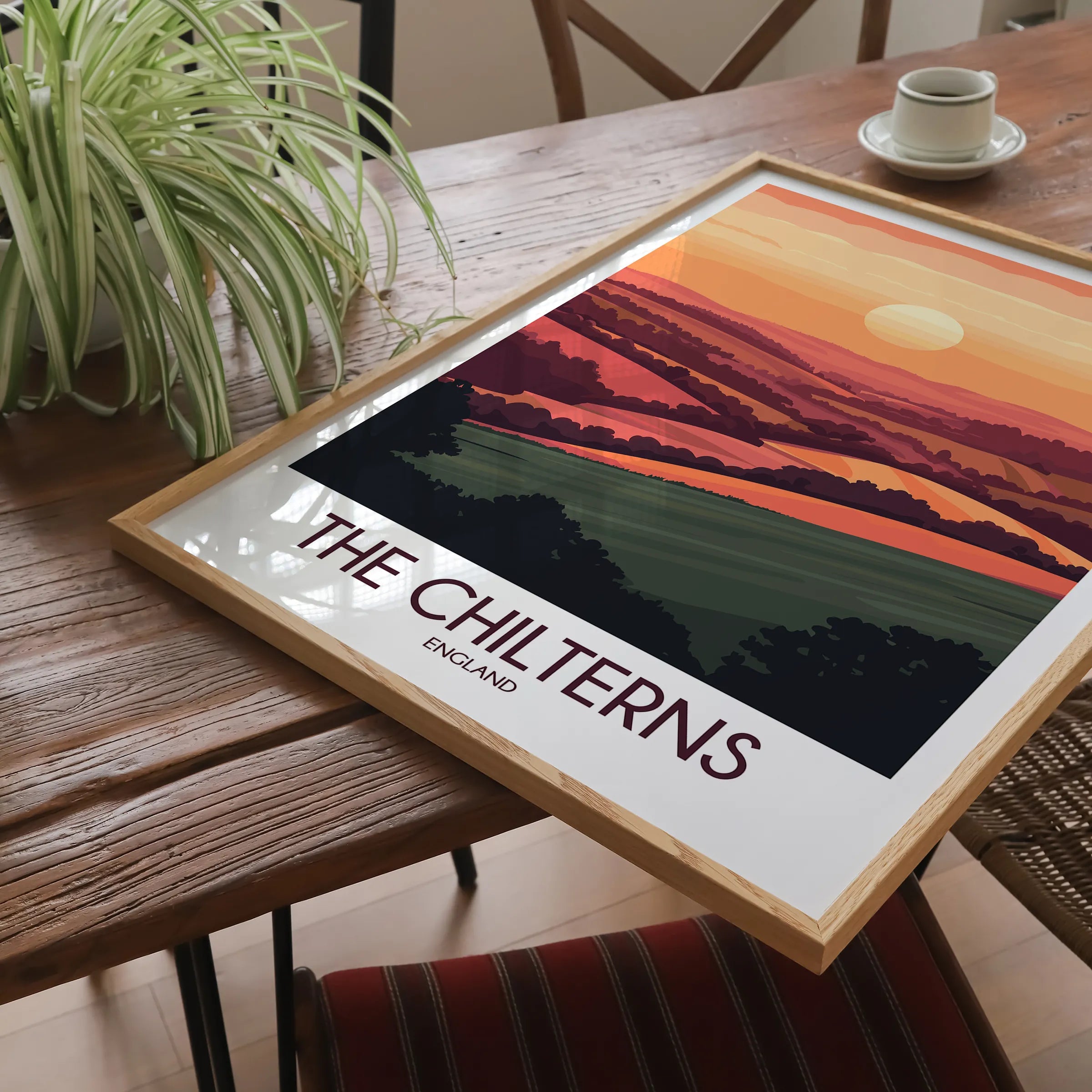 Chilterns Retro Travel Illustration
