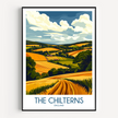 Chilterns Retro Travel Illustration