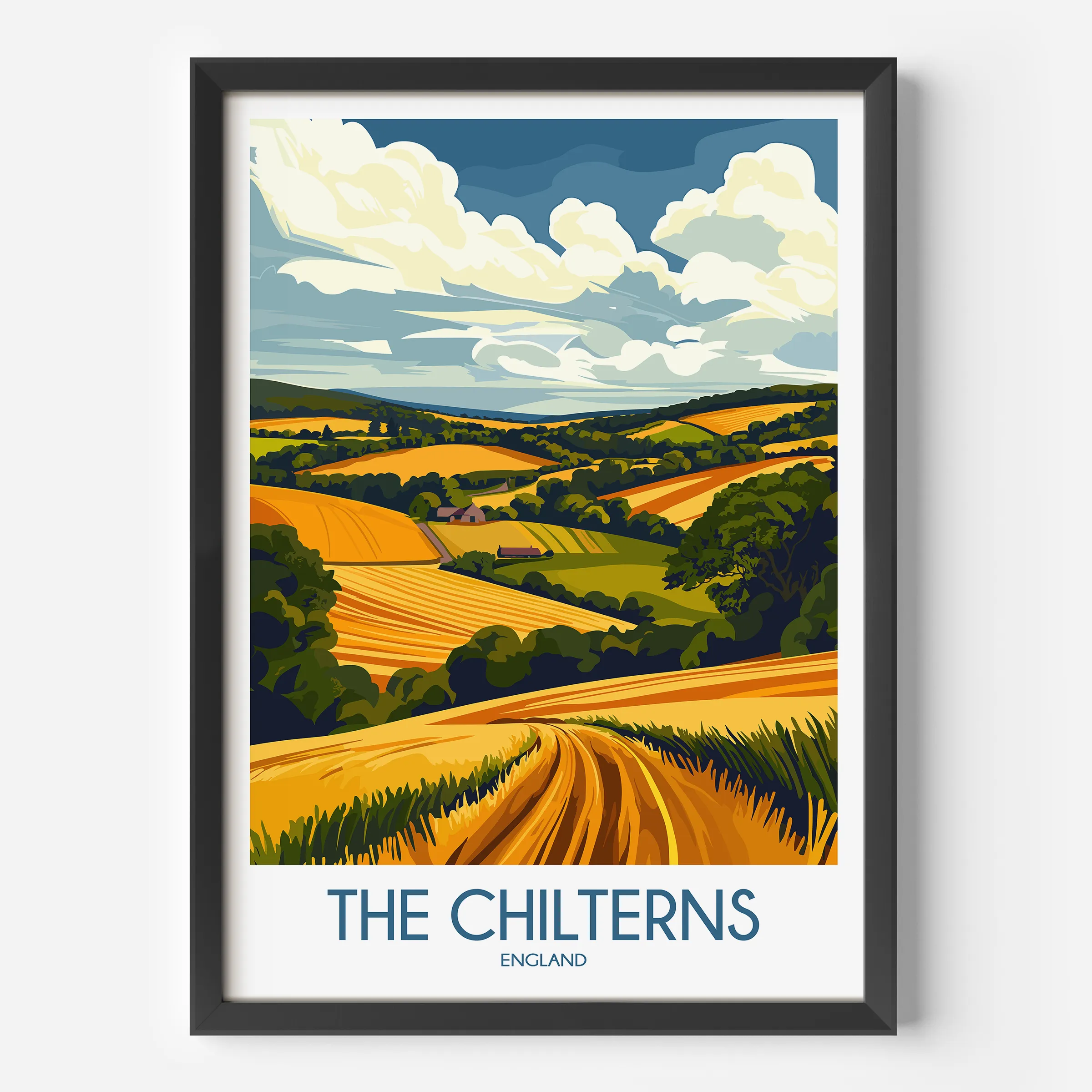 Chilterns Souvenir Poster Print