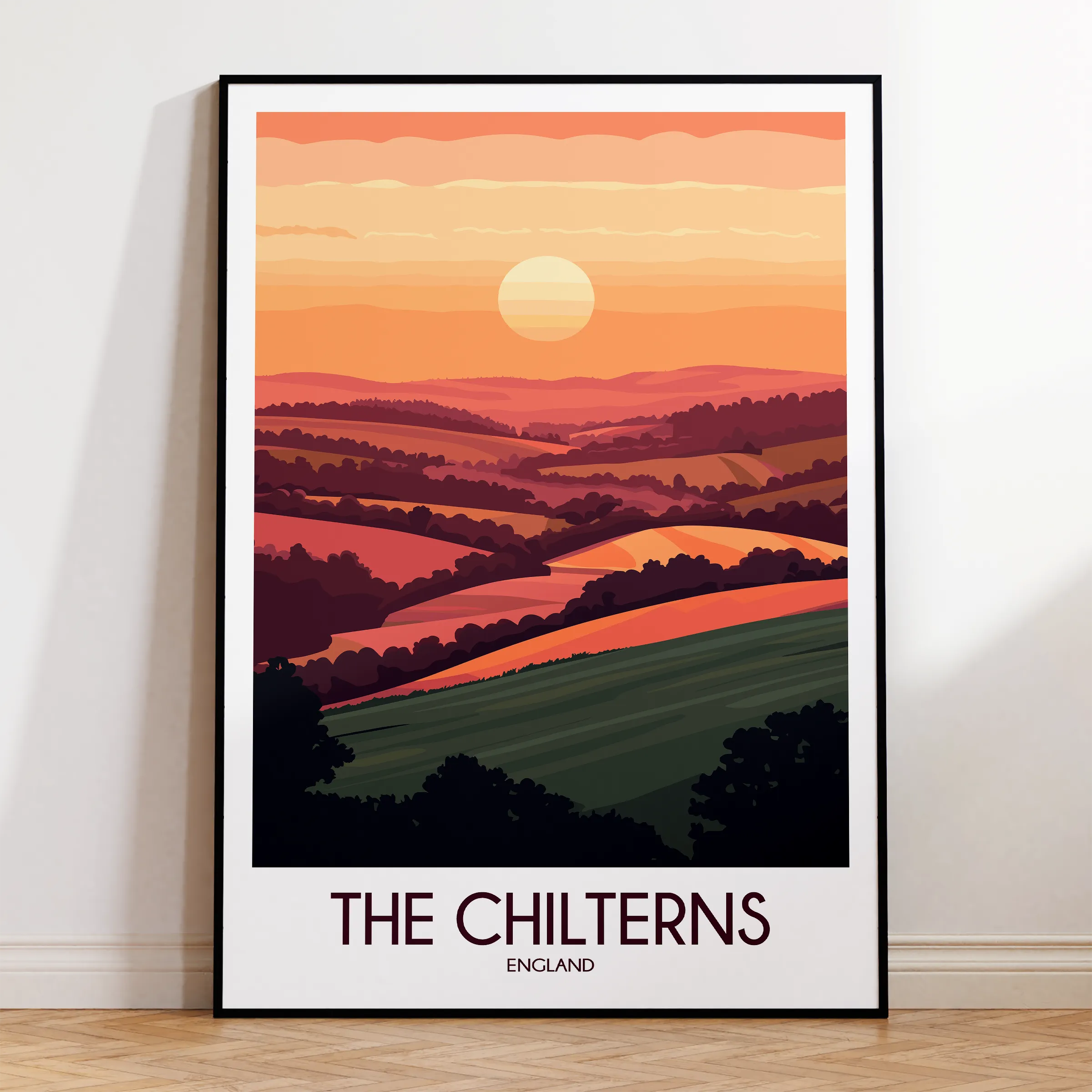 Chilterns Souvenir Poster Print