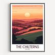 Chilterns Vintage Style Print