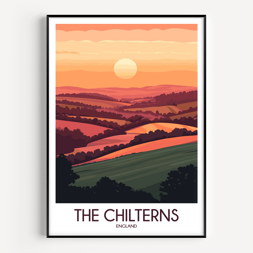 Chilterns Vintage Style Print