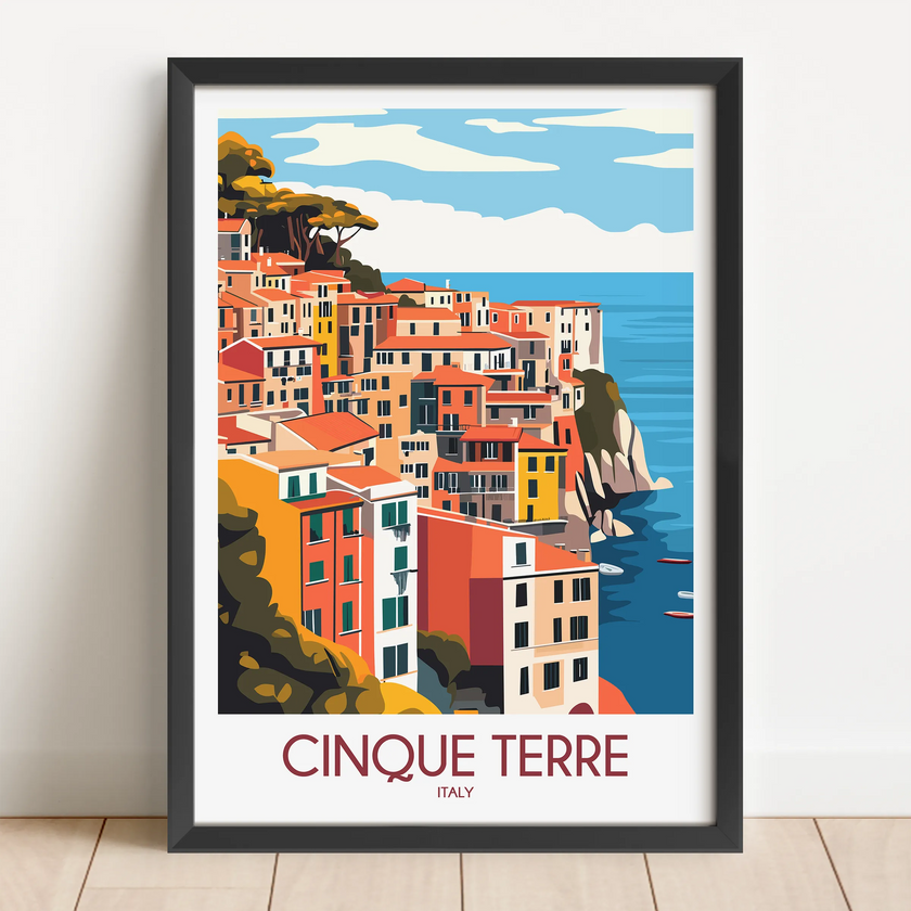 Cinque Terre Minimalist Wall Art