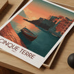 Cinque Terre Scenic Landscape Art