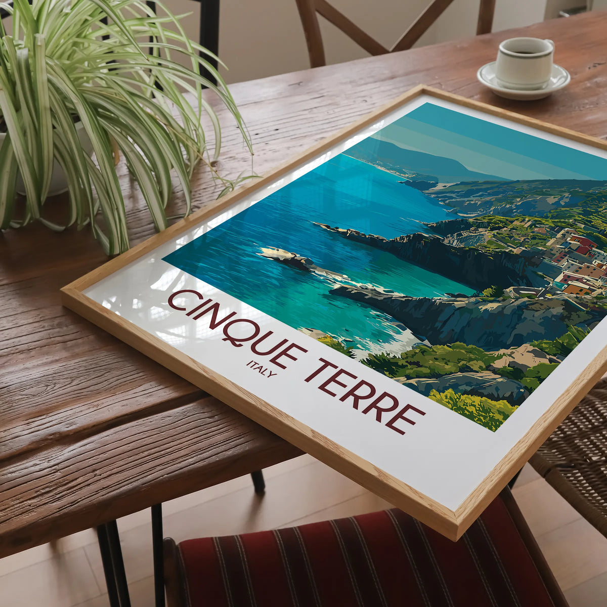 Cinque Terre Scenic Landscape Art