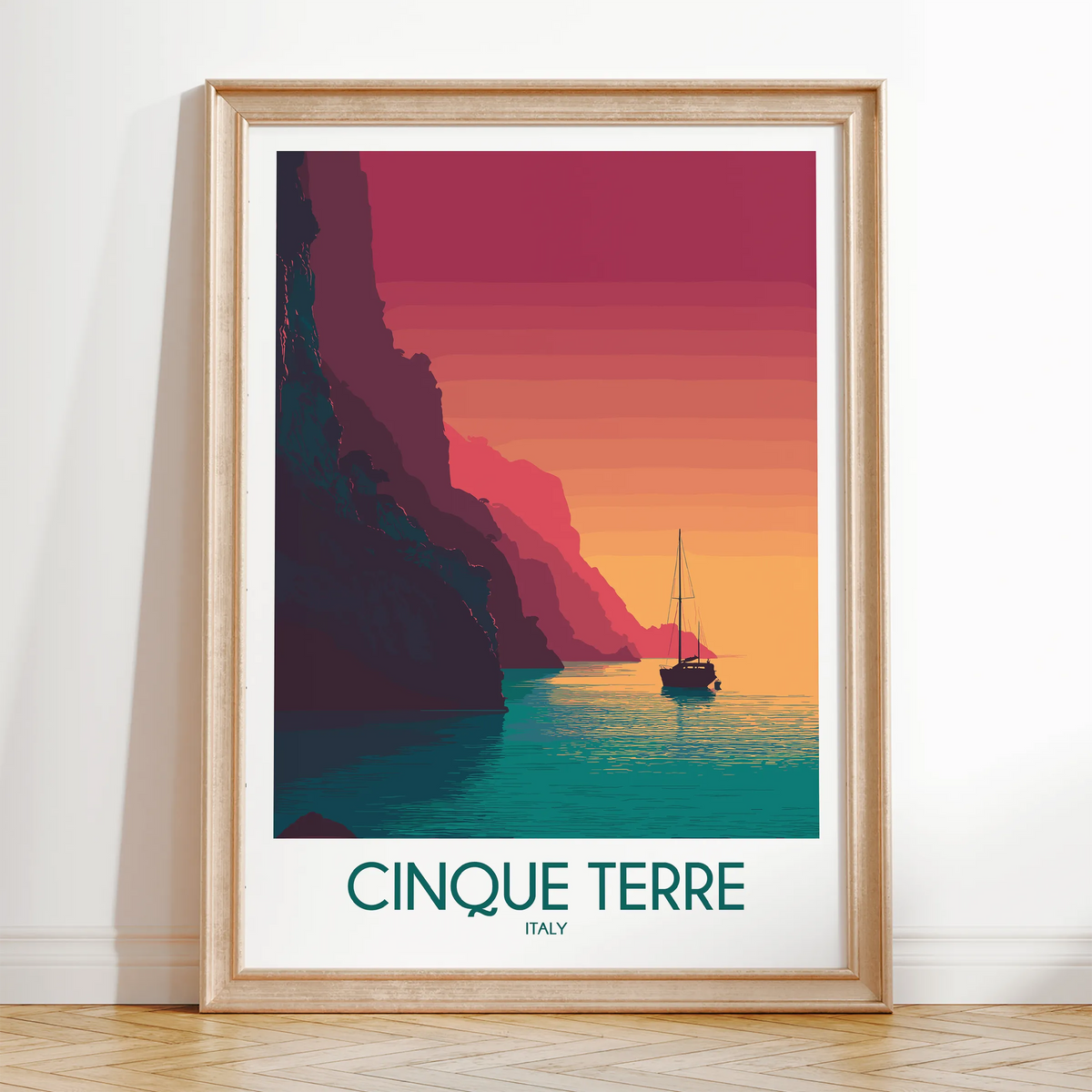 Cinque Terre Souvenir Poster Print