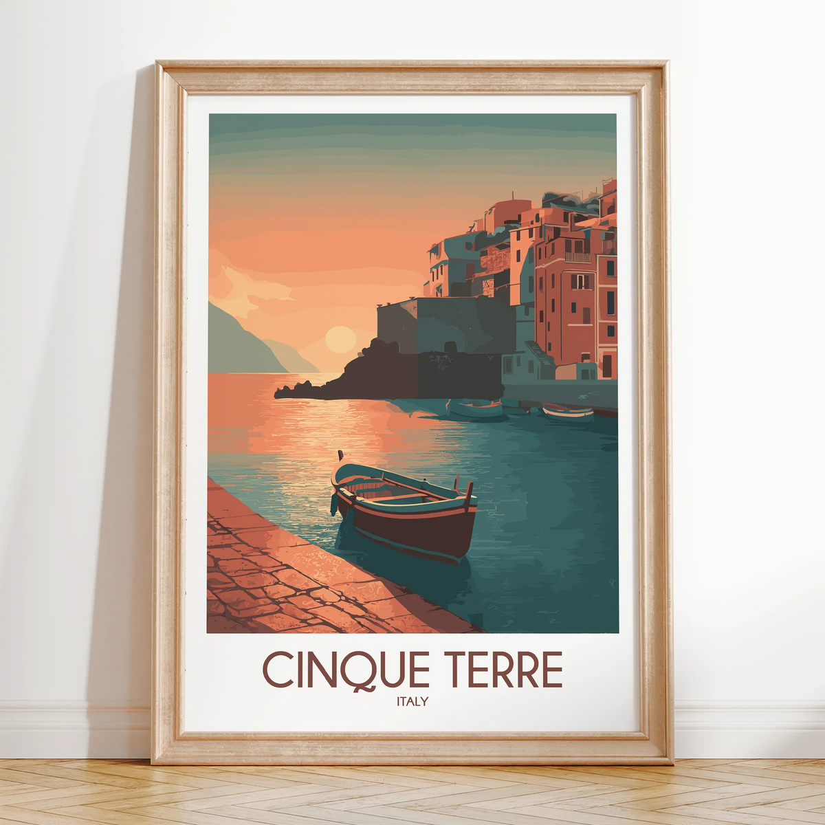 Cinque Terre Souvenir Poster Print