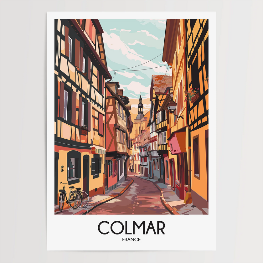 Colmar Modern Travel Poster