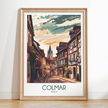 Colmar Retro Travel Illustration