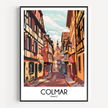 Colmar Vintage Style Print