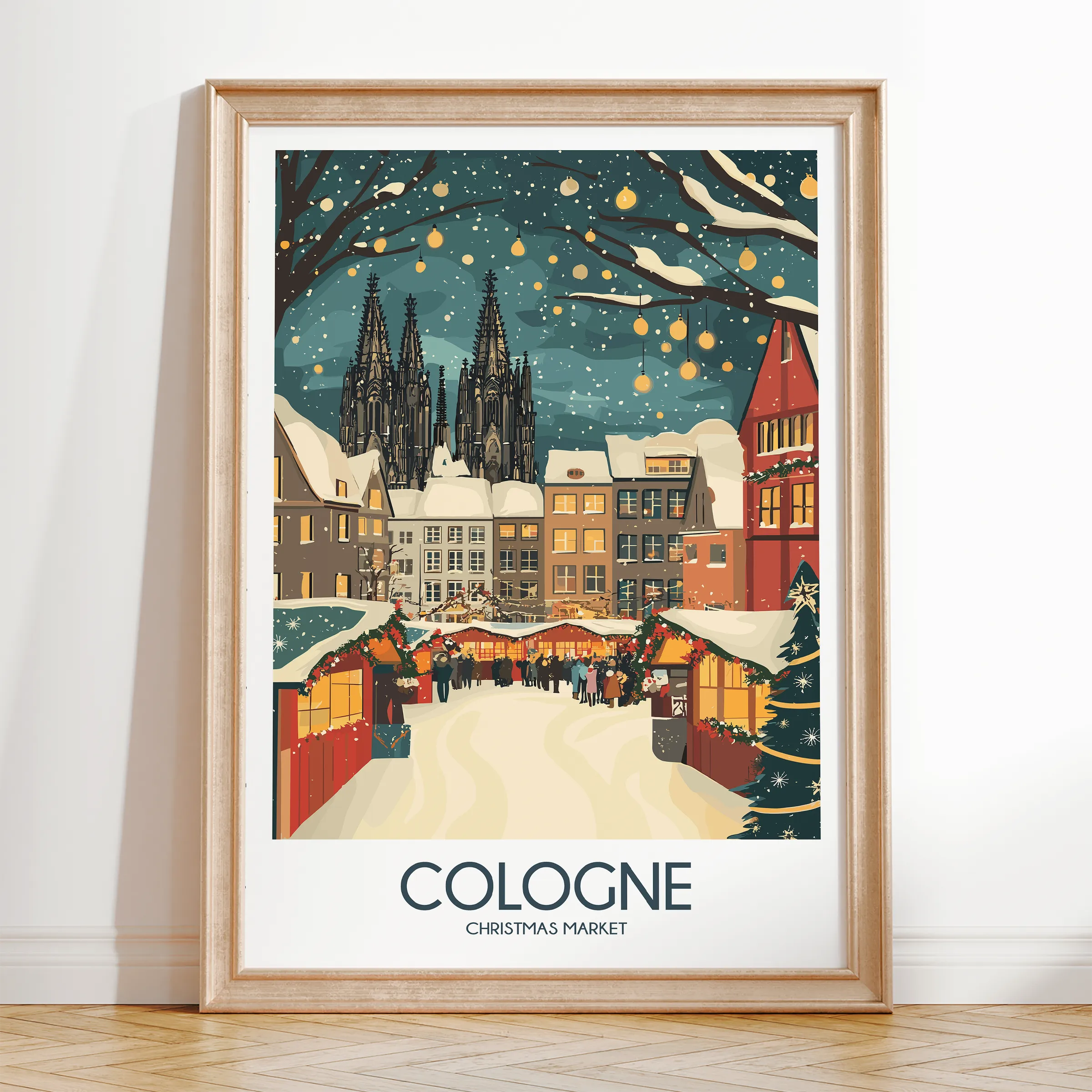 Cologne Vintage Style Print