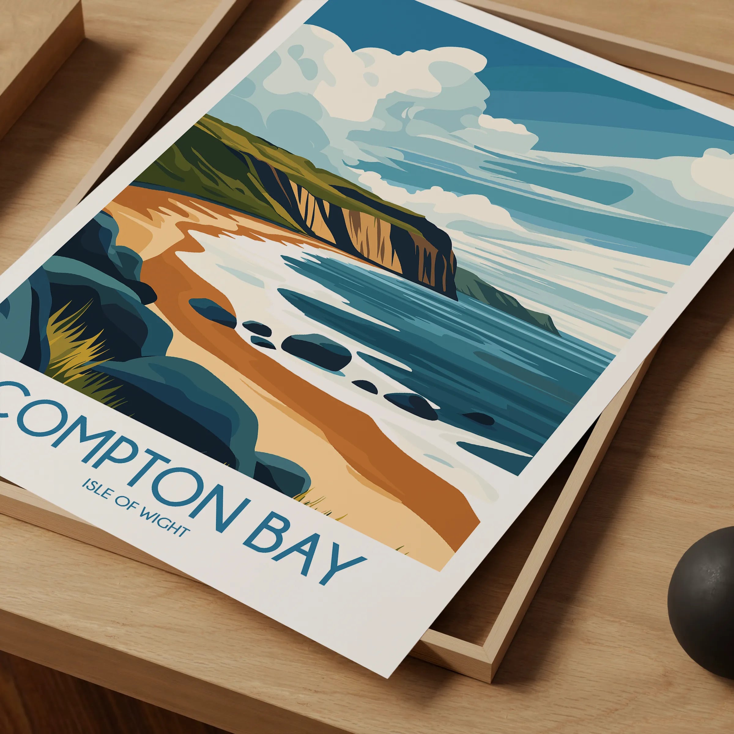 Compton Bay Modern Travel Poster