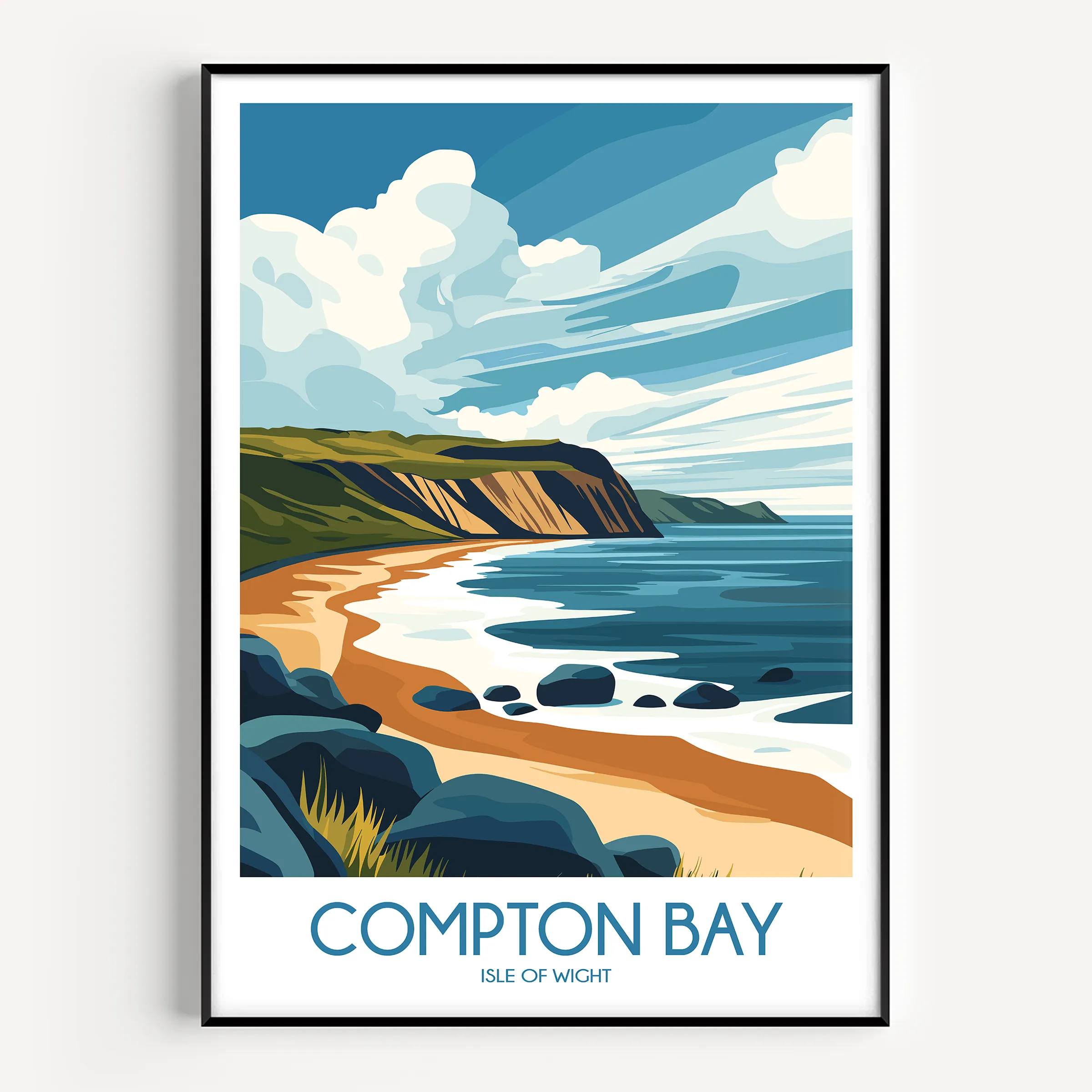 Compton Bay Souvenir Poster Print