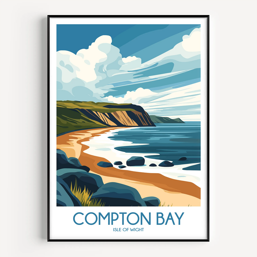 Compton Bay Souvenir Poster Print
