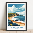 Compton Bay Vintage Style Print