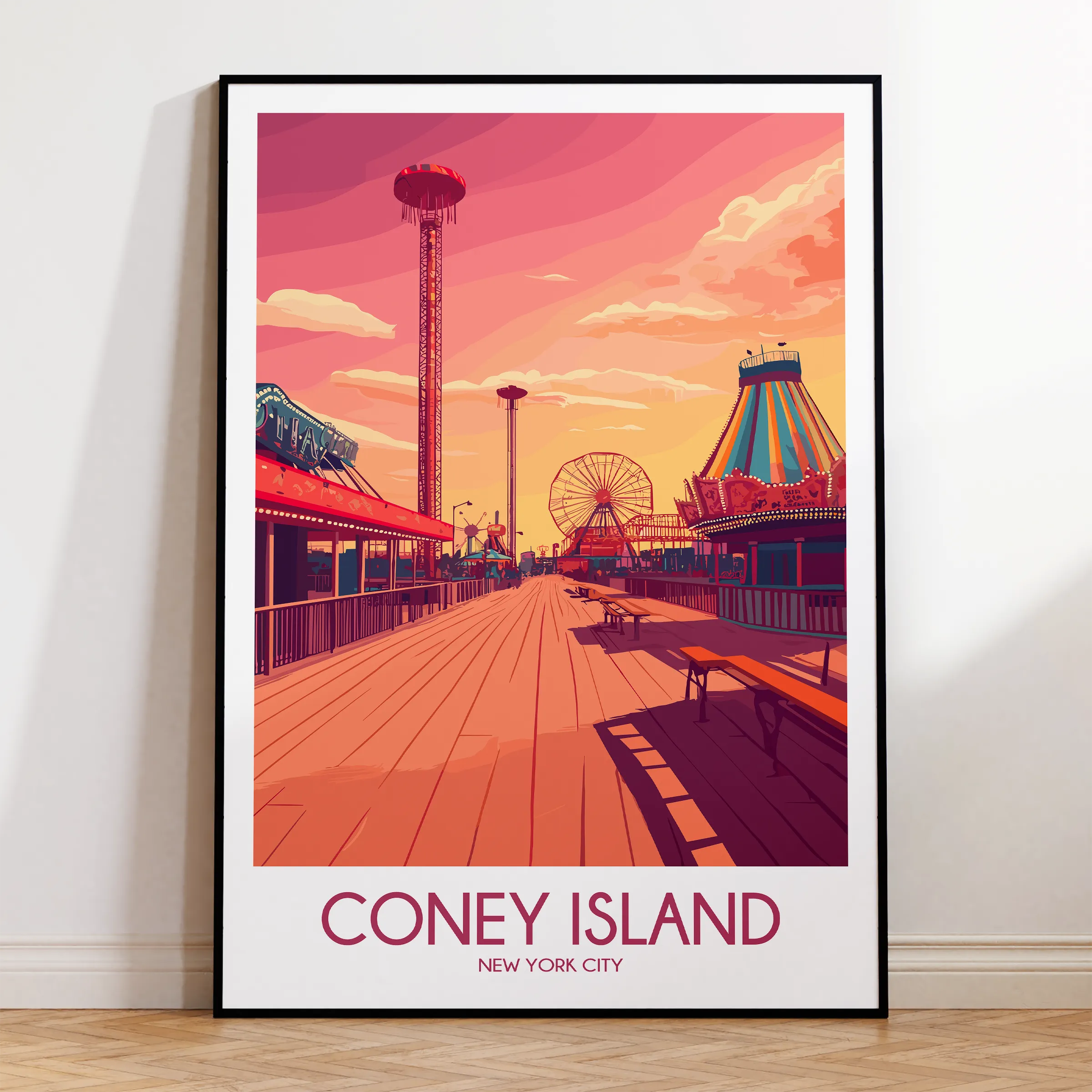 Coney Island Destination Art Gift