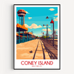 Coney Island Destination Art Gift