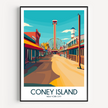 Coney Island Home Office Decor