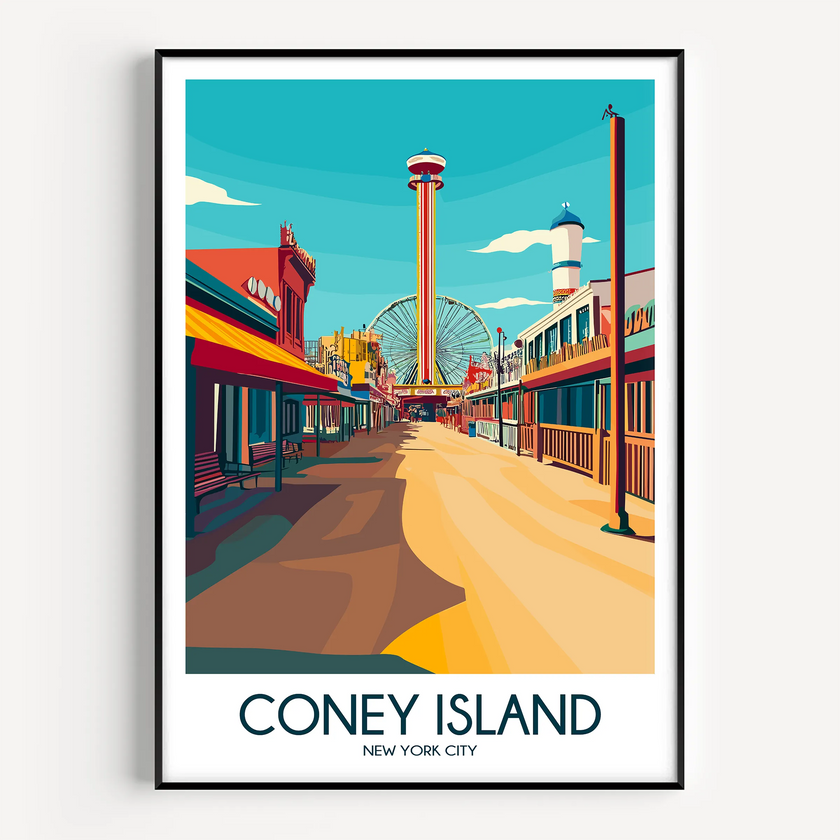 Coney Island Home Office Decor