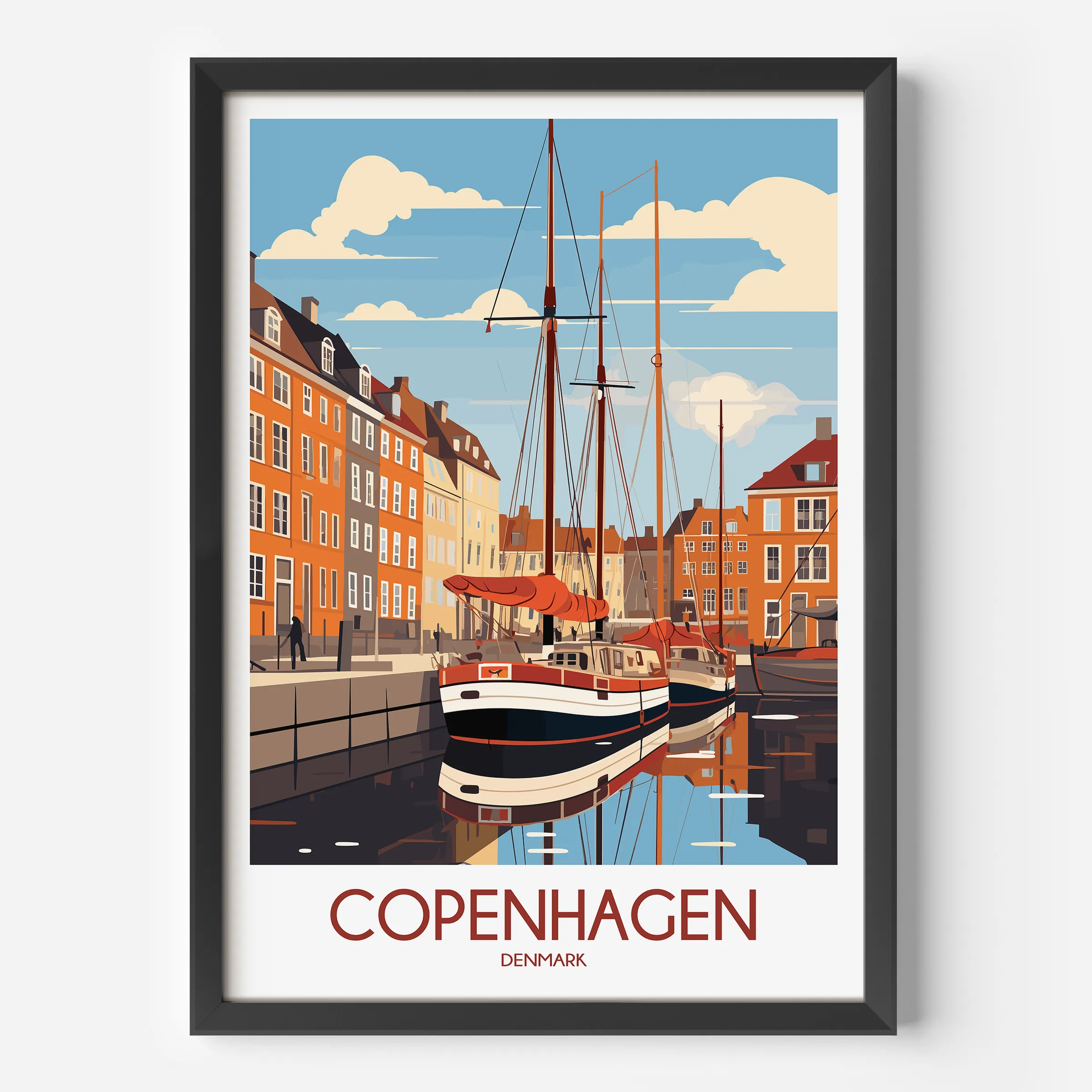 Copenhagen Destination Art Gift