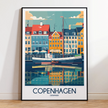 Copenhagen Modern Travel Poster
