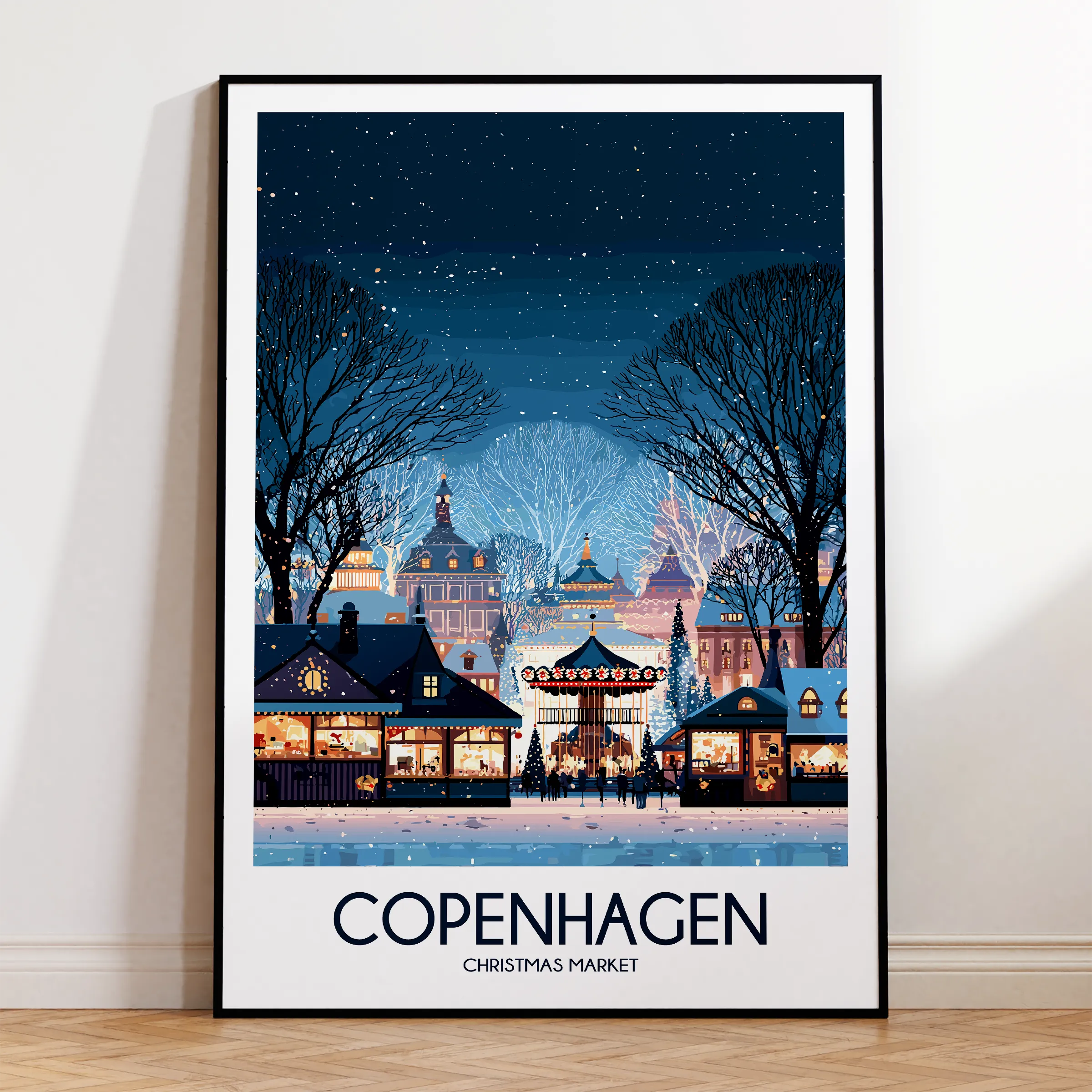 Copenhagen Modern Travel Poster