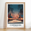 Copenhagen Vintage Style Print
