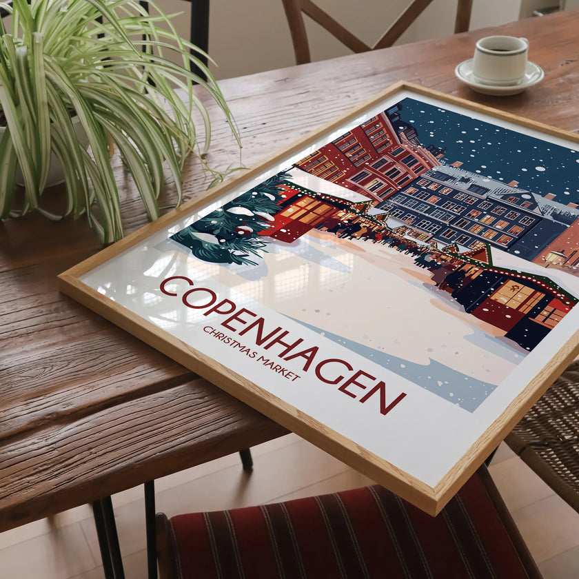 Copenhagen Vintage Style Print